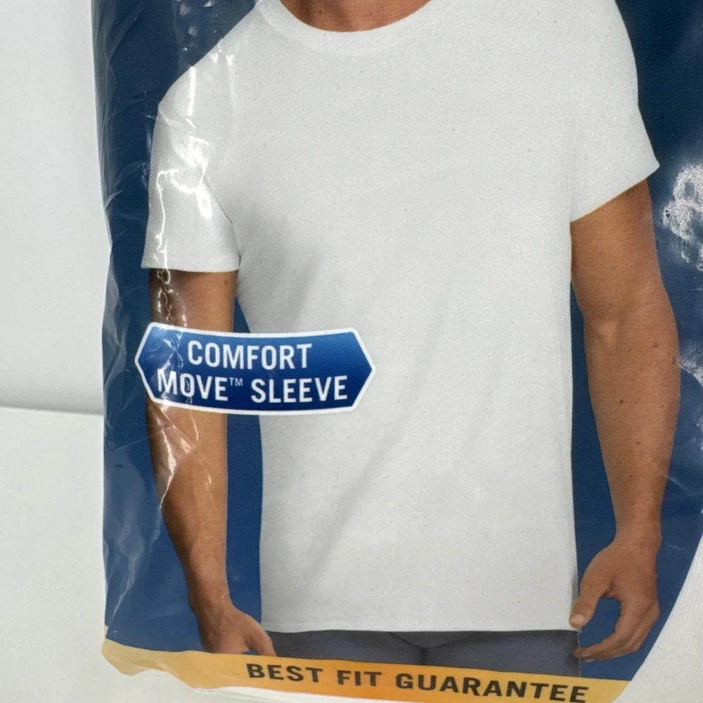 Fruit Of The Loom Big Men's Tagless Cotton Crew Neck‎ Tee T-Shirts XL 46-48 In
